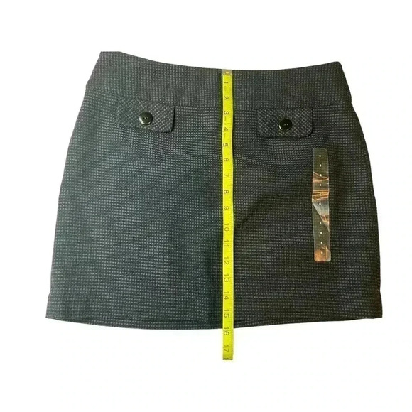 WOMEN’S GAP MINI SKIRT•PURPLISH BLUE AND BLACK•SIZE 6•NWT• - Picture 5 of 8